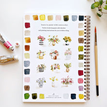 Load image into Gallery viewer, BOUQUETS WATERCOLOUR WORKBOOKj