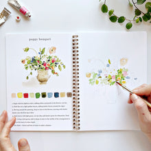 Load image into Gallery viewer, BOUQUETS WATERCOLOUR WORKBOOKj