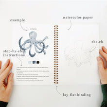 Load image into Gallery viewer, SEASIDE WATERCOLOUR WORKBOOK