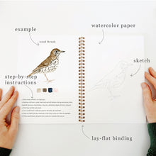 Load image into Gallery viewer, BIRDS WATERCOLOUR WORKBOOK