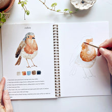 Load image into Gallery viewer, BIRDS WATERCOLOUR WORKBOOK