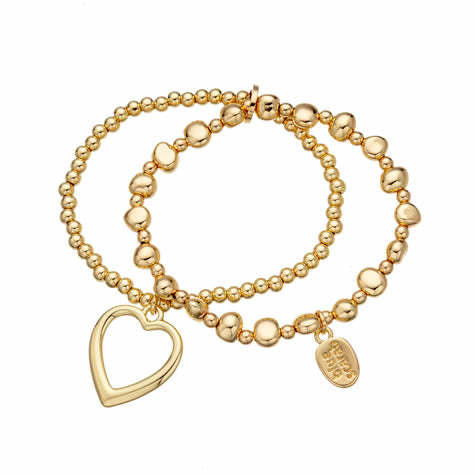 DOUBLE BRACELET WITH HEART