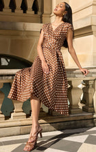 Load image into Gallery viewer, DOTTIE WRAP MIDI DRESS