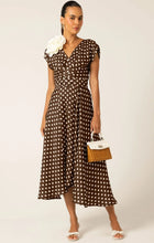 Load image into Gallery viewer, DOTTIE WRAP MIDI DRESS