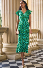 Load image into Gallery viewer, FLEUR DE LYS MIDI DRESS