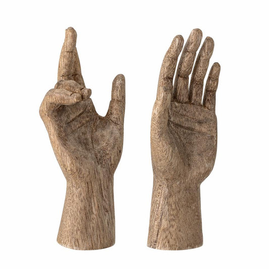 TEIS DECOR SET 2 HANDCARVED HANDS