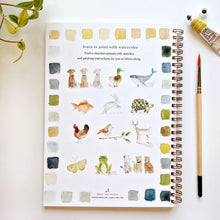 Load image into Gallery viewer, ANIMALS WATERCOLOUR WORKBOOK