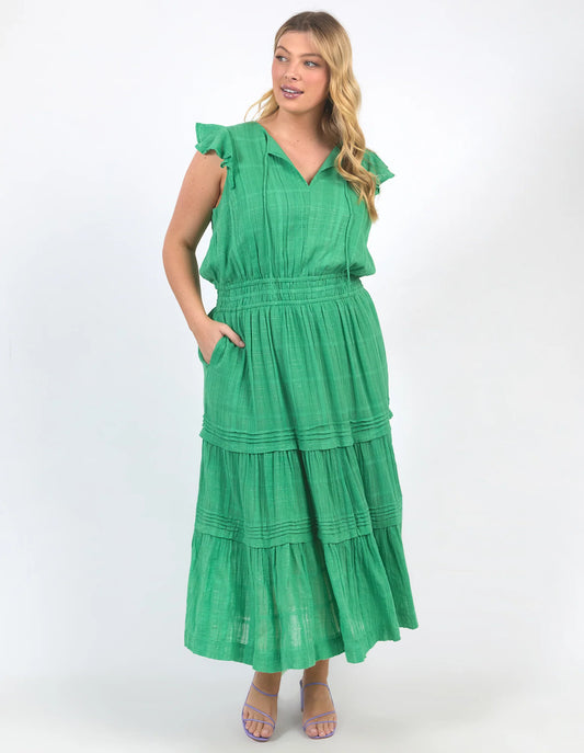 ISABELLA DRESS - GREENBRIAR