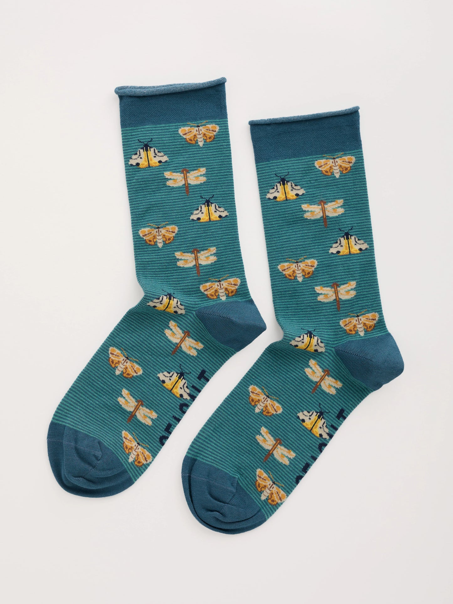 WOMEN’S BAMBOO ARTY SOCKS - SUNSHADE KINGFISHER