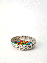Load image into Gallery viewer, CHINO DIP BOWL BLACK SPRINKLE