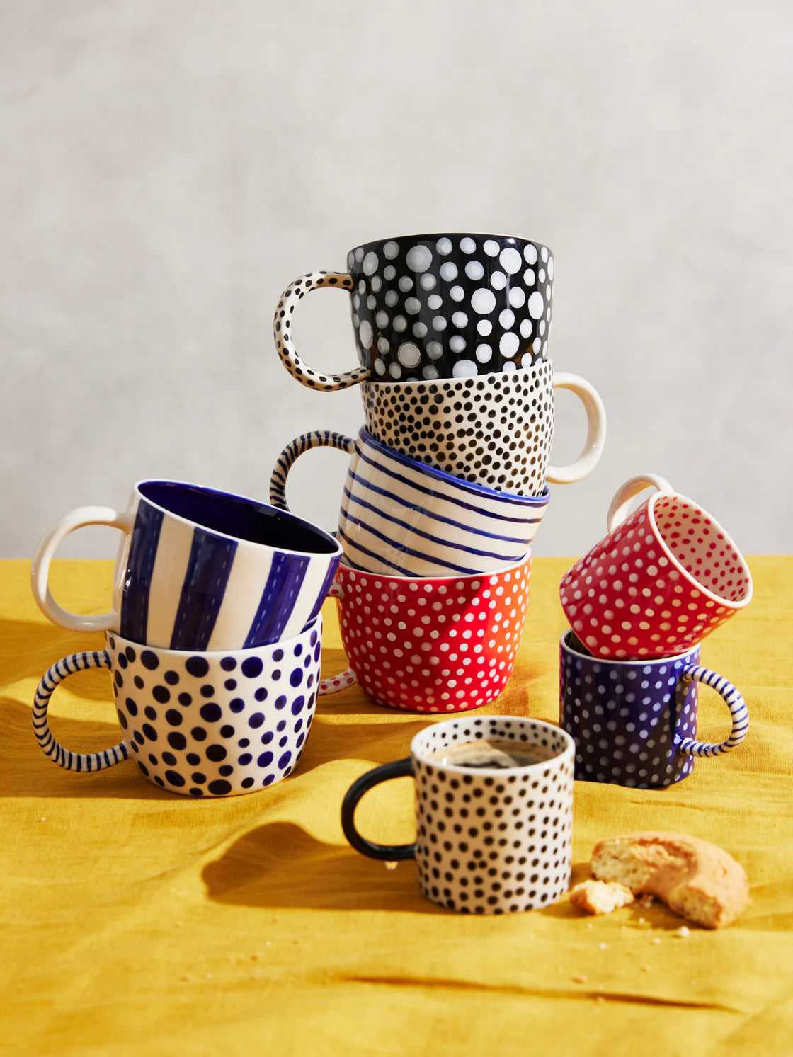 CHINO MUG SET OF 2 - BLACK SPOT