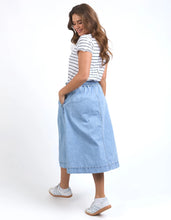 Load image into Gallery viewer, GRETA DENIM SKIRT - LIGHT BLUE WASH
