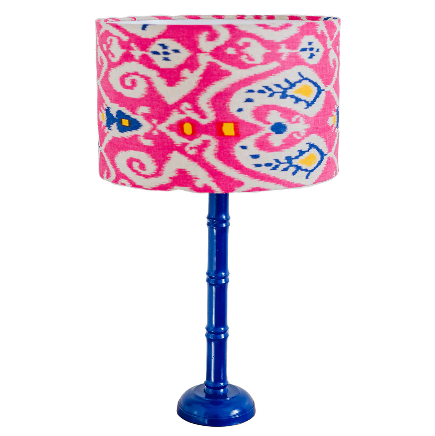 BAMBOO LAMP BASE - ROYAL BLUE LACQUERED
