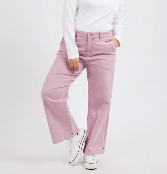 SCARLETT WIDE LEG PANT - PEONY