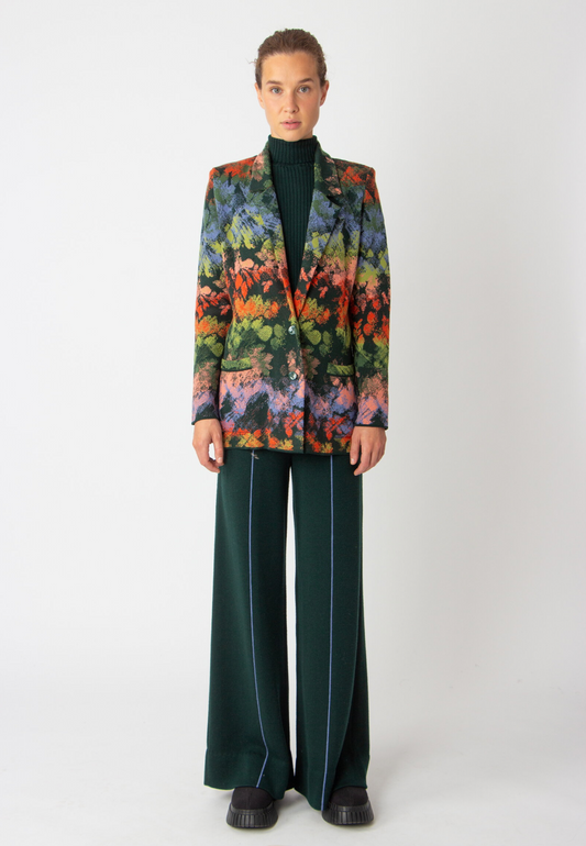 BLAZER JACKET - CAMOUFLAGE PATTERN FOREST