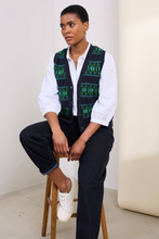 Load image into Gallery viewer, PARTRIDGE WAISTCOAT VEST - PORCELAIN MARITIME HEDGEROW