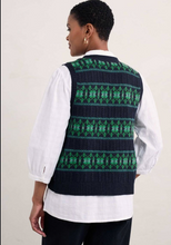 Load image into Gallery viewer, PARTRIDGE WAISTCOAT VEST - PORCELAIN MARITIME HEDGEROW