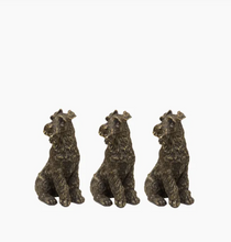 Load image into Gallery viewer, SCOTTIE/SCHNAUZER DOG POT STAND SET 3 - LARGE