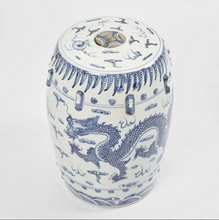 Load image into Gallery viewer, LONG DRAGON DRUM STOOL