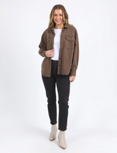 Load image into Gallery viewer, DAISY OVERSHIRT - CHOCOLATE
