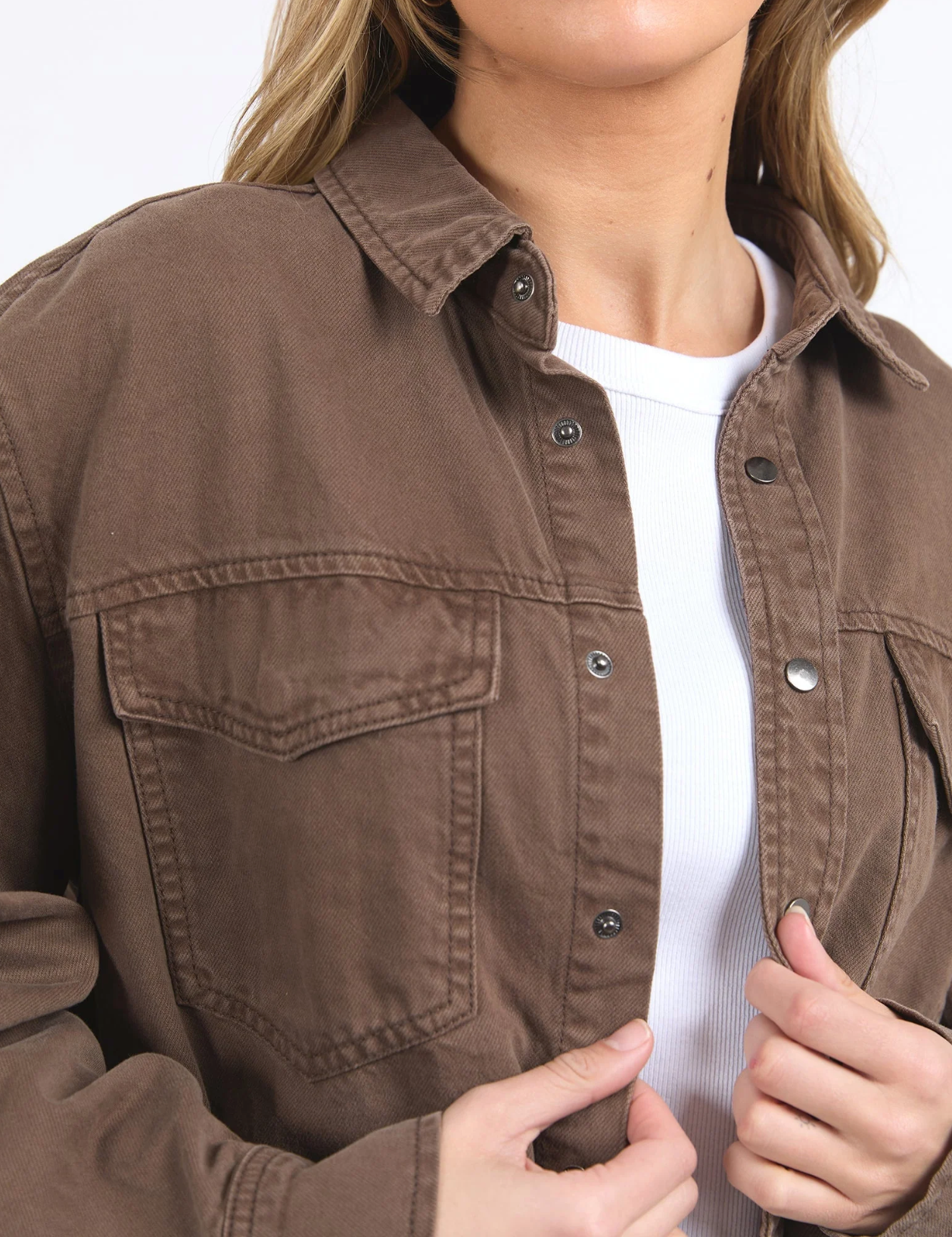 DAISY OVERSHIRT - CHOCOLATE