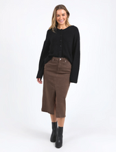 Load image into Gallery viewer, SCOUT MIDI SKIRT - CHOCOLATE