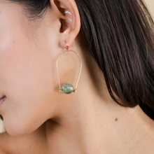 Load image into Gallery viewer, TURQUOISE HOOK EARRINGS
