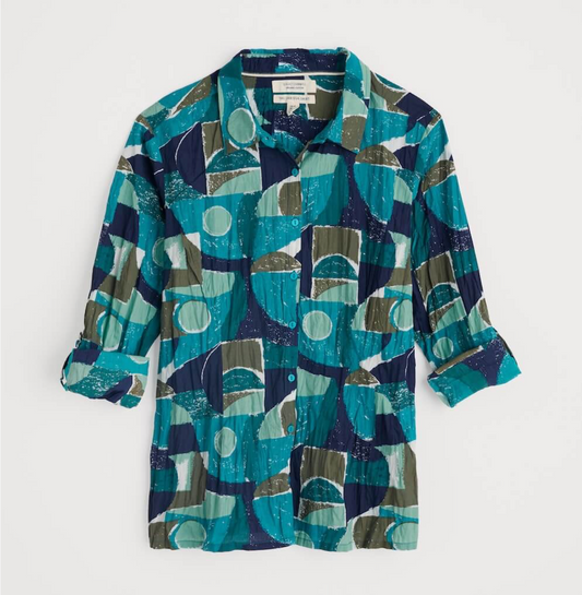 LARISSA SHIRT - PENWITH ABSTRACT EMULSION