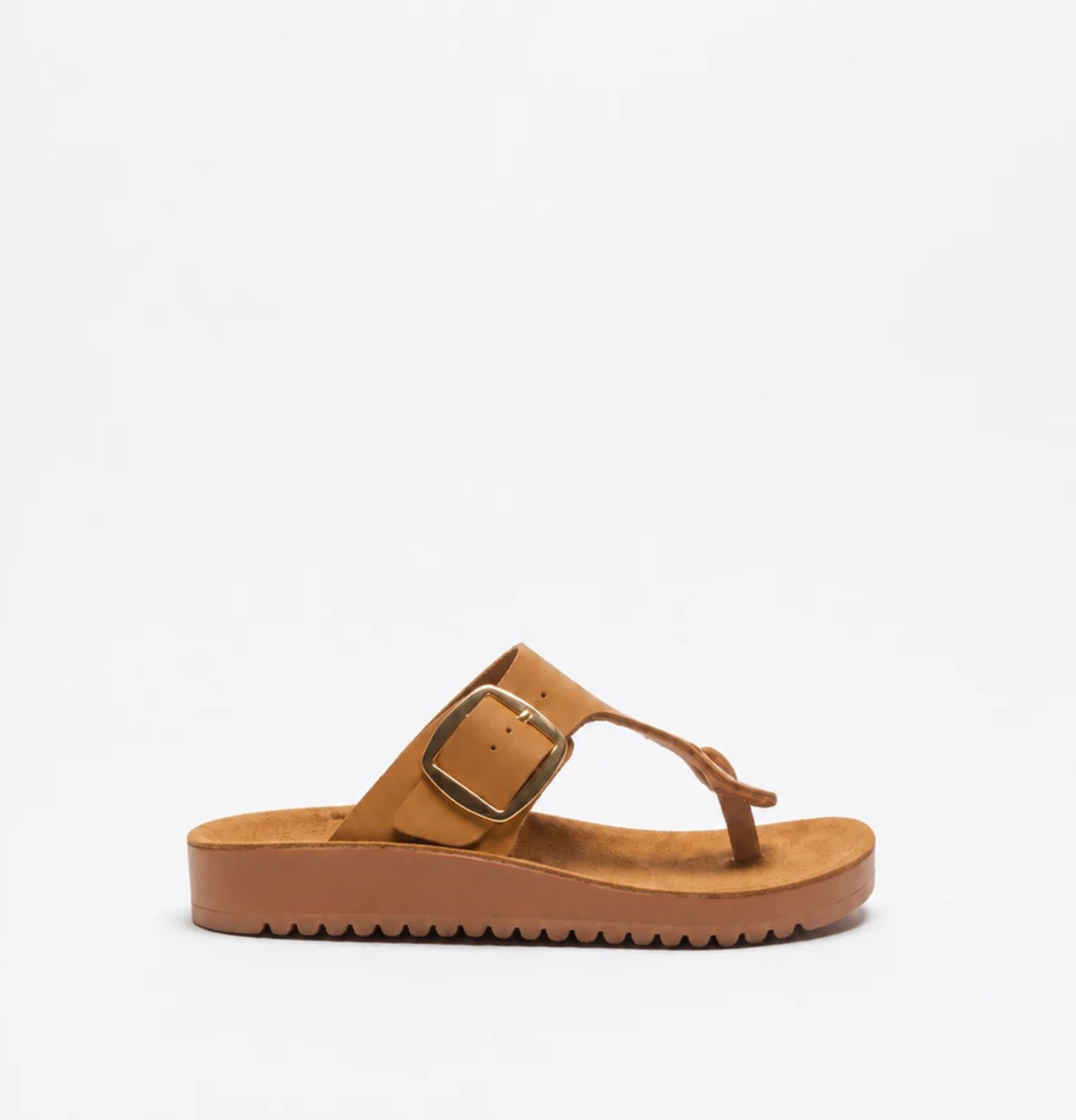 SANTI LEATHER THONG - TAN