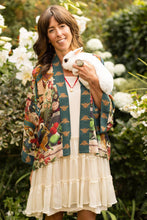 Load image into Gallery viewer, PIXIE CROPPED DUSTER - STAY GOLD WITH RABBITS & BEES
