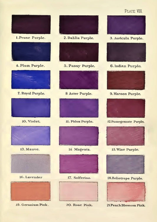LARGE GREETING CARD - COLOUR CHART NO.3