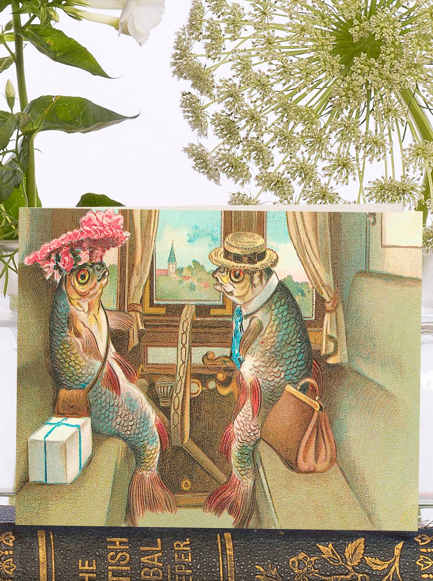 LITTLE VINTAGE GREETING CARD - A LOVELY DAY