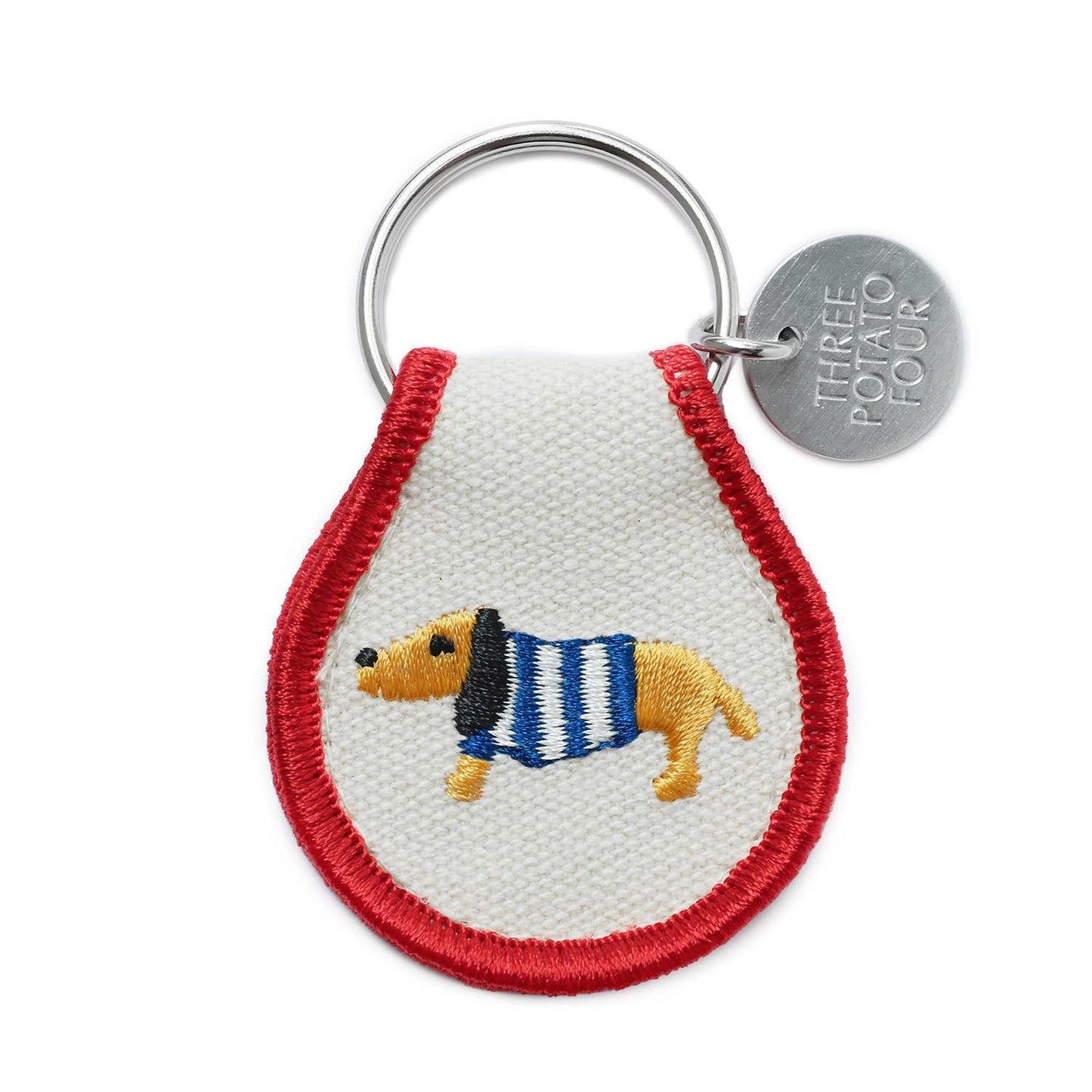 SWEATER DOG PATCH KEYRING