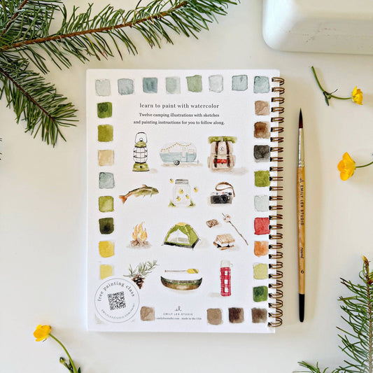 CAMPING WATERCOLOUR WORKBOOK