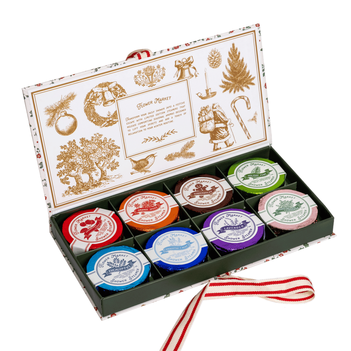 HOLIDAY SHOWER STEAMER GIFT PACK OF 8