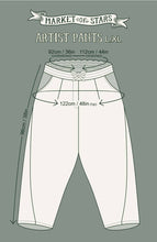 Load image into Gallery viewer, ARTISTS CROPPED PANT - LET THE LIGHT IN DELFT PRINT