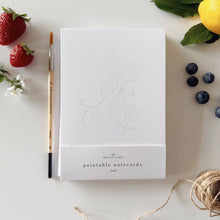Load image into Gallery viewer, FRUIT PAINTABLE NOTECARDS