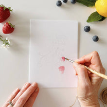 Load image into Gallery viewer, FRUIT PAINTABLE NOTECARDS