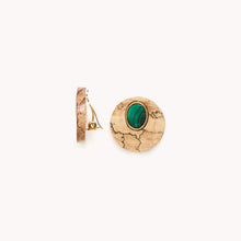 Load image into Gallery viewer, BERGAME ROUND CLIP EARRINGS