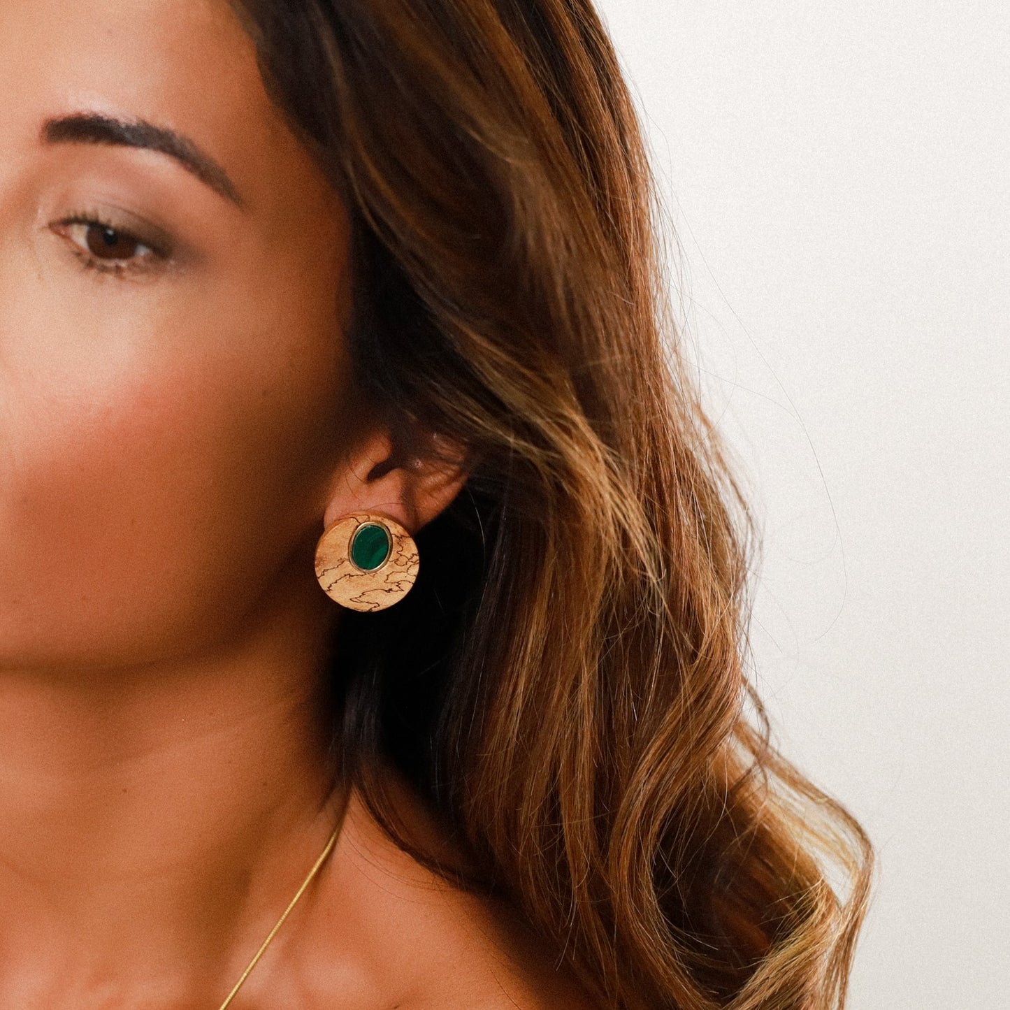 BERGAME ROUND CLIP EARRINGS