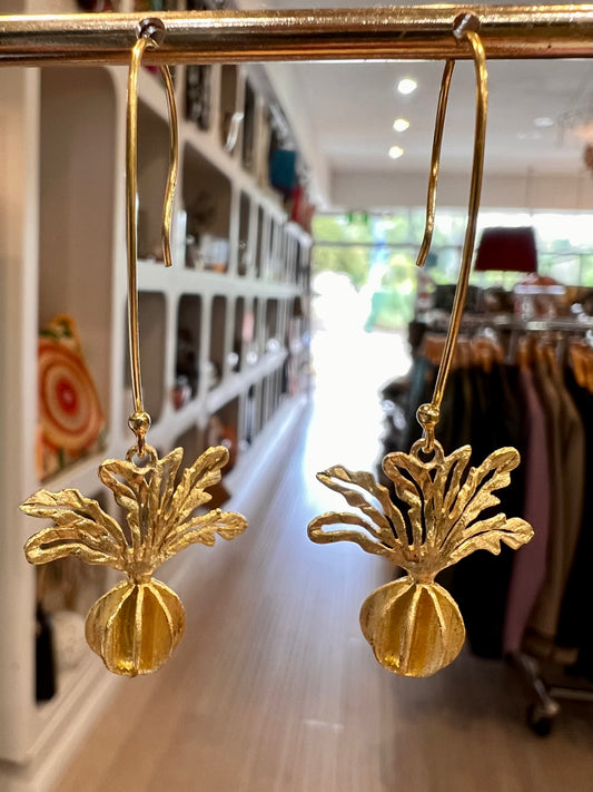 Tupi Drop Gold Plated Earrings