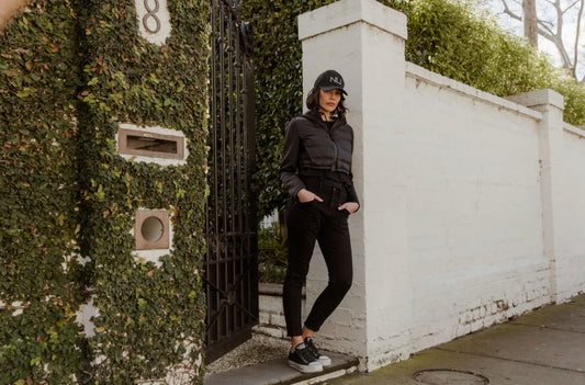 PINNER JEANS - BLACK