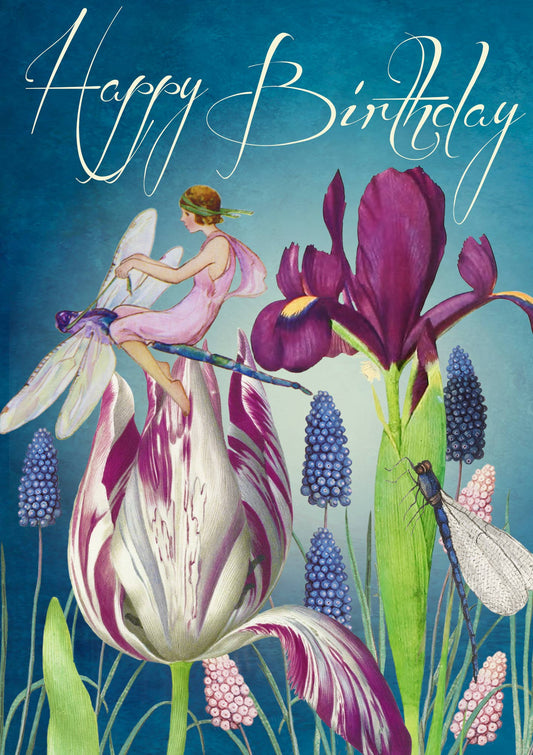 BIRTHDAY CARD - OVER THE GARDEN