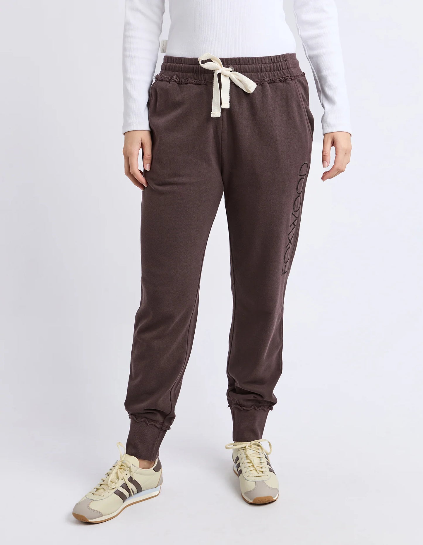 SIMPLIFIED TRACK PANT - COFFEE