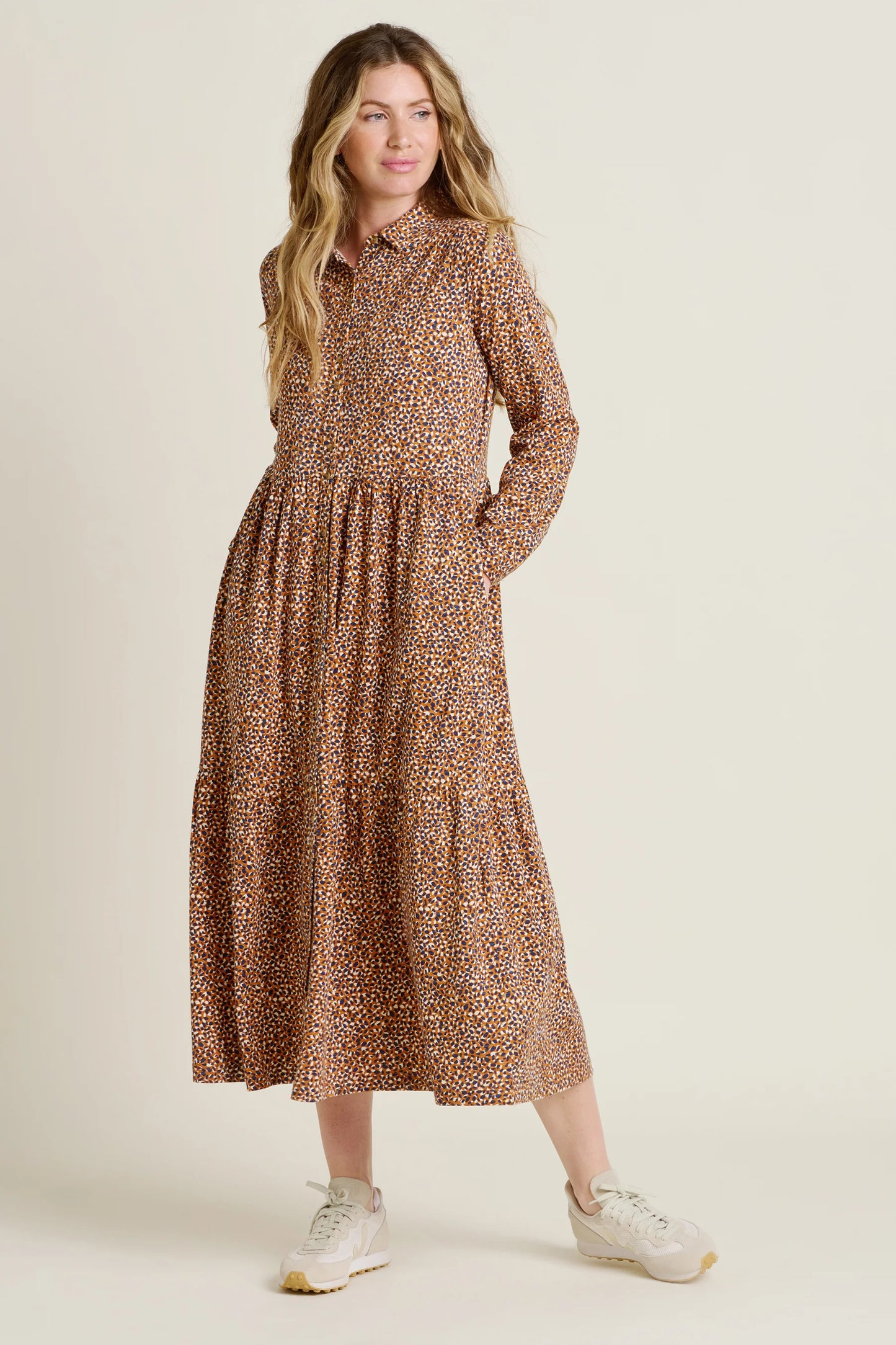 PAINTED SPOT MAXI DRESS
