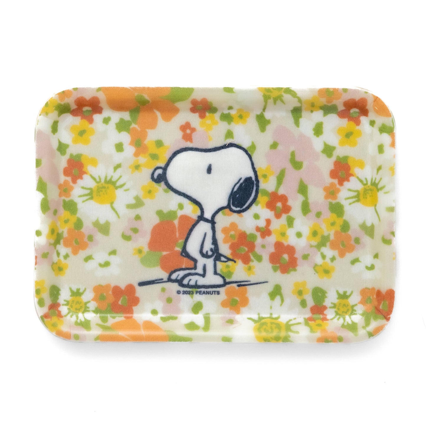 SNOOPY WILDFLOWERS VINTAGE STYLE TRAY 3P4 x PEANUTS®