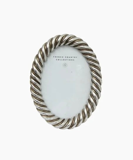 ROPE OVAL PHOTO FRAME - 4x6”