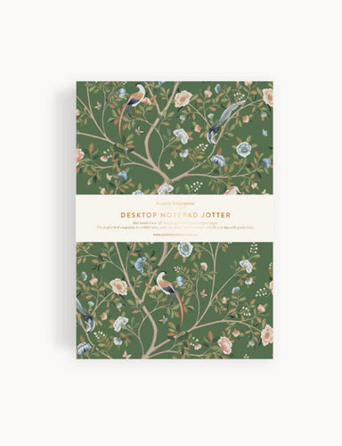 DESKTOP NOTEPAD JOTTER - CAMELLIA TREE