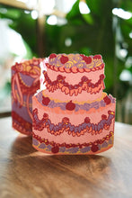 Load image into Gallery viewer, BIRTHDAY CAKE CONCERTINA GREETING CARD