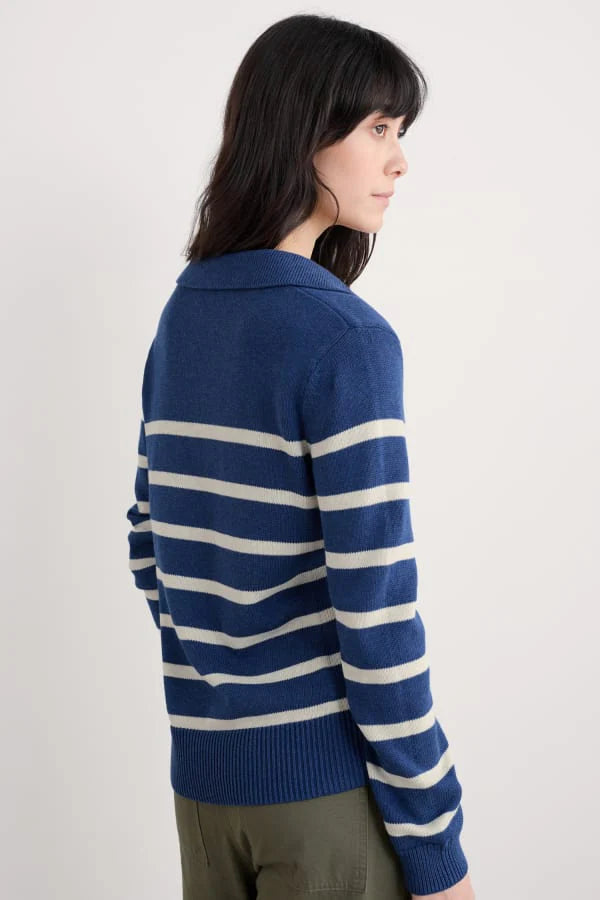 BARBIZAN JUMPER - VENEER WASHED MARINE CHALK